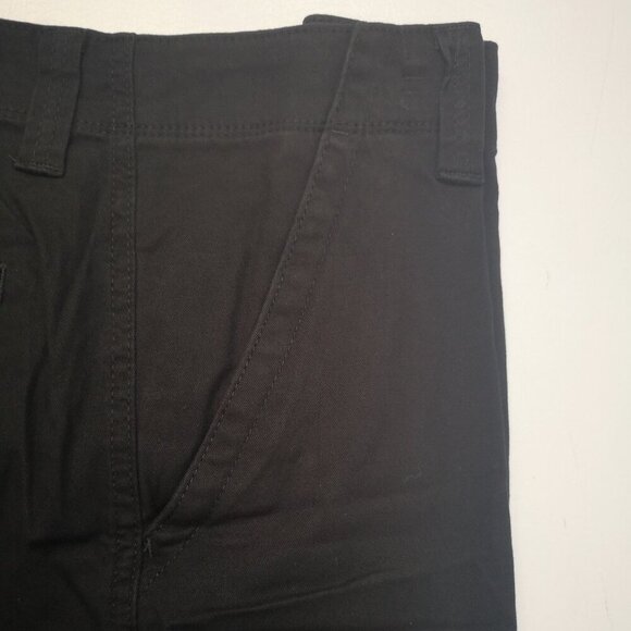 NWT Wrangler 5 Star Premium Epic Soft Men's Size 36/10 Plain Black Cargo Shorts - Picture 6 of 12